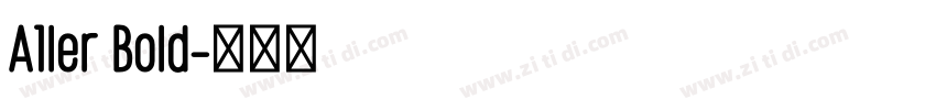 A1ler Bold字体转换